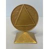 PICCOLA SCULTURA OTTONE FIRMATA GIO POMODORO BASSORILIEVO ZURIGO 1988 SFERA Old