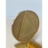 PICCOLA SCULTURA OTTONE FIRMATA GIO POMODORO BASSORILIEVO ZURIGO 1988 SFERA Old