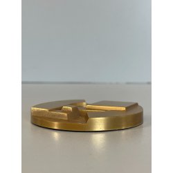 PICCOLA SCULTURA OTTONE FIRMATA GIO POMODORO BASSORILIEVO ZURIGO 1988 SFERA Old