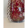 GRANDE VASO VETRO MURANO BAROVIER LA MURRINA FOGLIA ORO CORDONATO EPOCA 1930