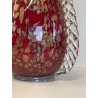 GRANDE VASO VETRO MURANO BAROVIER LA MURRINA FOGLIA ORO CORDONATO EPOCA 1930