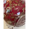 GRANDE VASO VETRO MURANO BAROVIER LA MURRINA FOGLIA ORO CORDONATO EPOCA 1930