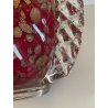 GRANDE VASO VETRO MURANO BAROVIER LA MURRINA FOGLIA ORO CORDONATO EPOCA 1930