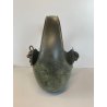 ANTICO CESTINO VINTAGE OTTONE PRIMI '900 DECORO UVA ART NOUVEAU CENTROTAVOLA