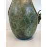 ANTICO CESTINO VINTAGE OTTONE PRIMI '900 DECORO UVA ART NOUVEAU CENTROTAVOLA