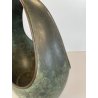 ANTICO CESTINO VINTAGE OTTONE PRIMI '900 DECORO UVA ART NOUVEAU CENTROTAVOLA