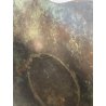ANTICO CESTINO VINTAGE OTTONE PRIMI '900 DECORO UVA ART NOUVEAU CENTROTAVOLA