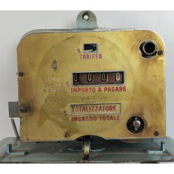 ANTICO OROLOGIO TOTALIZZATORE BILIARDO ABC Milano ANNI 60 CONTATORE TASSAMETRO