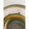 ANTICA COPPA VETRO D'ARGENTAL GLOBULARE PAUL NICOLAS ART NOUVEAU PATE 1920 VASO
