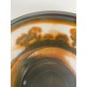 ANTICA COPPA VETRO D'ARGENTAL GLOBULARE PAUL NICOLAS ART NOUVEAU PATE 1920 VASO