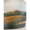 ANTICA COPPA VETRO D'ARGENTAL GLOBULARE PAUL NICOLAS ART NOUVEAU PATE 1920 VASO