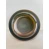 ANTICA COPPA VETRO D'ARGENTAL GLOBULARE PAUL NICOLAS ART NOUVEAU PATE 1920 VASO