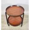 CARRELLO BAR ROTONDO DESIGN 1960 VINTAGE ITALY BAR TROLLEY 2 RIPIANI OLD LEGNO