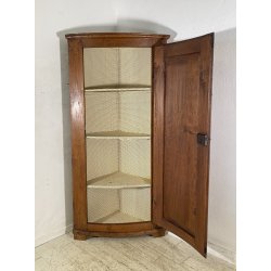 ANTICA ANGOLIERA 1800 LEGNO PIOPPO DISPENSA LIBRERIA CRISTALLERIA VINTAGE
