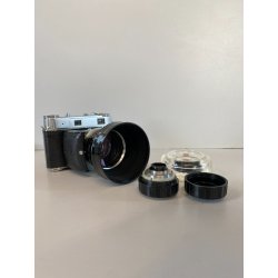 VINTAGE KIT Kodak Retina IIIC Xenon 50mm TELE 80mm MIRINO Ausiliario 35/80 BORSA