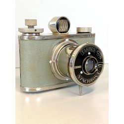 LOTTO FOTOCAMERA ANALOGICA Tahbes Synchrona 6X6 ALBADA TREPPIEDE ESPOSIMETRO '48