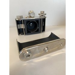 LOTTO FOTOCAMERA ANALOGICA Tahbes Synchrona 6X6 ALBADA TREPPIEDE ESPOSIMETRO '48