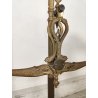 ANTICA BILANCIA VITTORIANA 2 PIATTI epoca 800 BRONZO DECORO DELFINI 8 PESI LIBRA