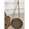 ANTICA BILANCIA VITTORIANA 2 PIATTI epoca 800 BRONZO DECORO DELFINI 8 PESI LIBRA