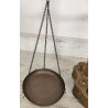 ANTICA BILANCIA VITTORIANA 2 PIATTI epoca 800 BRONZO DECORO DELFINI 8 PESI LIBRA