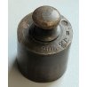 ANTICA BILANCIA VITTORIANA 2 PIATTI epoca 800 BRONZO DECORO DELFINI 8 PESI LIBRA