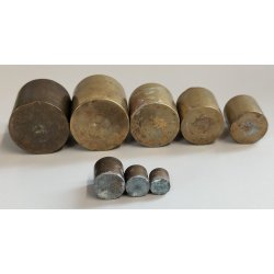 ANTICA BILANCIA VITTORIANA 2 PIATTI epoca 800 BRONZO DECORO DELFINI 8 PESI LIBRA