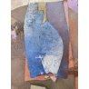 QUADRO DIPINTO ASTRATTO G. Duso TELA Tecnica Mista Sabbia ARTE MODERNA cornice