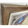 QUADRO DIPINTO ASTRATTO G. Duso TELA Tecnica Mista Sabbia ARTE MODERNA cornice