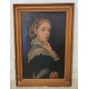 ANTICO QUADRO DIPINTO olio tela RITRATTO NOBILDONNA Elisa Nemes 1878 epoca COPIA