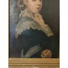ANTICO QUADRO DIPINTO olio tela RITRATTO NOBILDONNA Elisa Nemes 1878 epoca COPIA