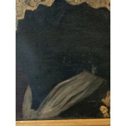 ANTICO QUADRO DIPINTO olio tela RITRATTO NOBILDONNA Elisa Nemes 1878 epoca COPIA