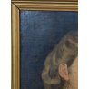 ANTICO QUADRO DIPINTO olio tela RITRATTO NOBILDONNA Elisa Nemes 1878 epoca COPIA