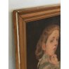 ANTICO QUADRO DIPINTO olio tela RITRATTO NOBILDONNA Elisa Nemes 1878 epoca COPIA