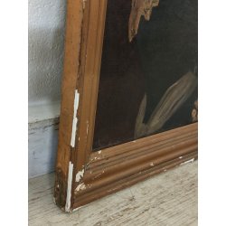 ANTICO QUADRO DIPINTO olio tela RITRATTO NOBILDONNA Elisa Nemes 1878 epoca COPIA