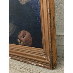 ANTICO QUADRO DIPINTO olio tela RITRATTO NOBILDONNA Elisa Nemes 1878 epoca COPIA