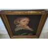 ANTICO QUADRO DIPINTO olio tela RITRATTO NOBILDONNA Elisa Nemes 1878 epoca COPIA