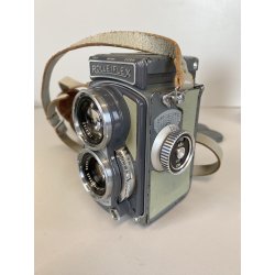 Rolleiflex 4x4 baby GRAY OTTICA Xenar 60mm f/3.5 PARALUCE LENTE FILTRI CUSTODIA