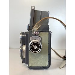 Rolleiflex 4x4 baby GRAY OTTICA Xenar 60mm f/3.5 PARALUCE LENTE FILTRI CUSTODIA