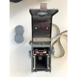 Rolleiflex 4x4 baby GRAY OTTICA Xenar 60mm f/3.5 PARALUCE LENTE FILTRI CUSTODIA