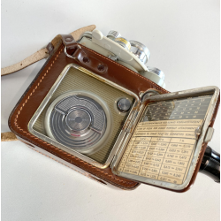 CINEPRESA 8mm VINTAGE EUMIG C3 TORRETTA TRE OBIETTIVI CUSTODIA CUOIO AUSTRIA '50