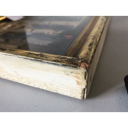 ANTICO QUADRO ACQUERELLO PROSPETTIVA INTERNO Santuario S. Maria PRESSO San Celso