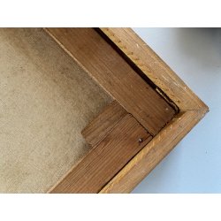 DIPINTO OLIO RITRATTO VAGABONDO VIANDANTE MUSICISTA VIOLOCELLO CLOCHARD NEVE 900