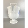 VASO COPPA PORCELLANA BIANCA Richard Ginori DECORO Savona FIORI BLU VINTAGE '60
