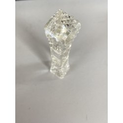 ANTICO SET 12 POGGIACOLTELLI VETRO MOLATO CLEAR GLASS ART DECO'