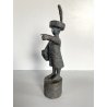 SCULTURA BRONZO Ivo Coljé FIGURA Haags Jantje N° 044  Volgelsang 21 cm/h  1981