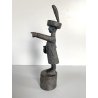 SCULTURA BRONZO Ivo Coljé FIGURA Haags Jantje N° 044  Volgelsang 21 cm/h  1981