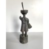 SCULTURA BRONZO Ivo Coljé FIGURA Haags Jantje N° 044  Volgelsang 21 cm/h  1981
