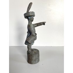 SCULTURA BRONZO Ivo Coljé FIGURA Haags Jantje N° 044  Volgelsang 21 cm/h  1981