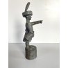 SCULTURA BRONZO Ivo Coljé FIGURA Haags Jantje N° 044  Volgelsang 21 cm/h  1981