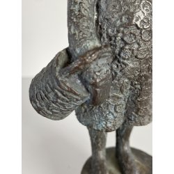 SCULTURA BRONZO Ivo Coljé FIGURA Haags Jantje N° 044  Volgelsang 21 cm/h  1981